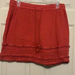 Orange Medium mini skirt
